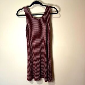 Red striped dress
